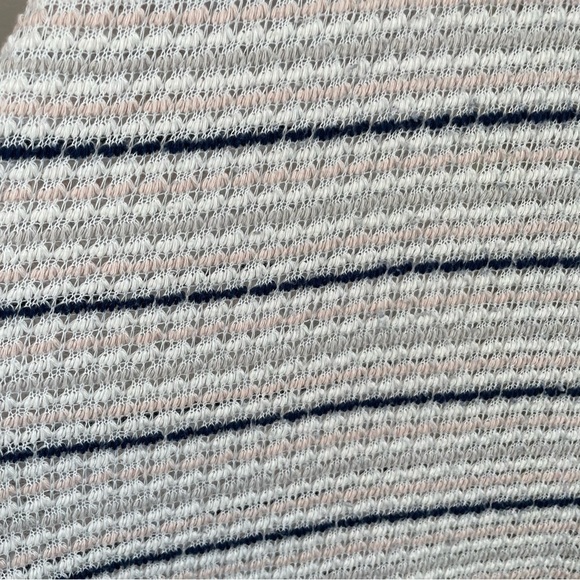 Lane Bryant Longline White Pink Blue Open Front Cardigan Kimono Size 14/16 - Picture 8 of 9